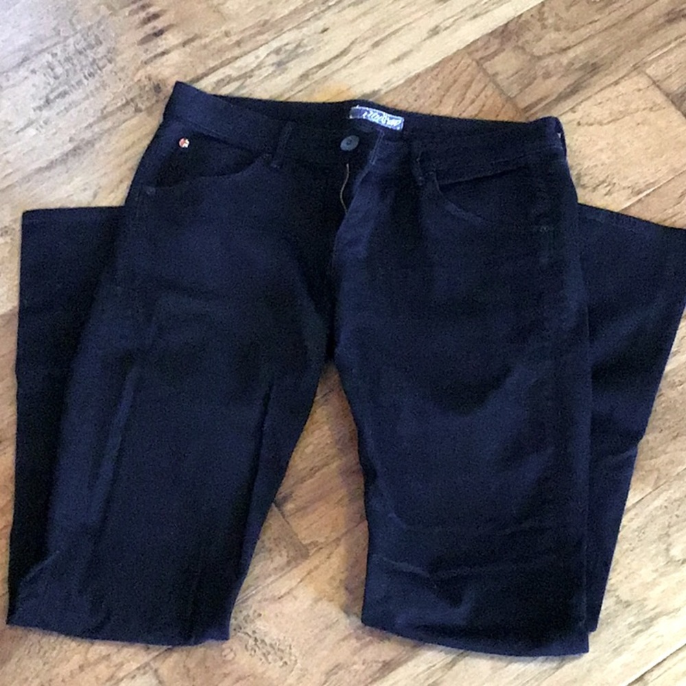 Hudson jeans black with button back pocket detail